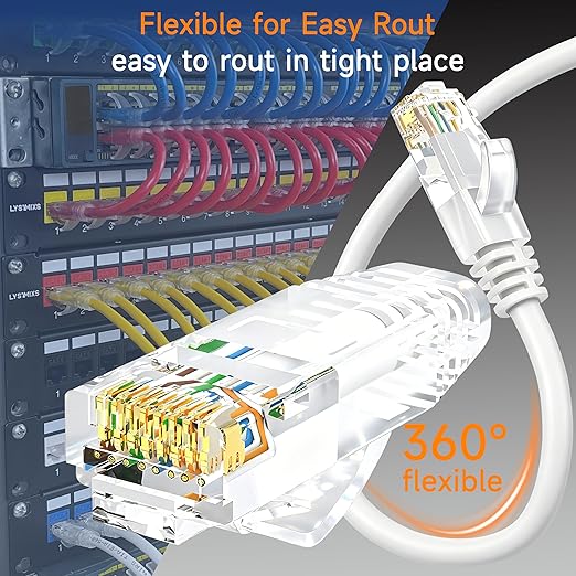 Cat6 Ethernet Patch Cable 6 ft, Cat6 Patch Cable - Image 3