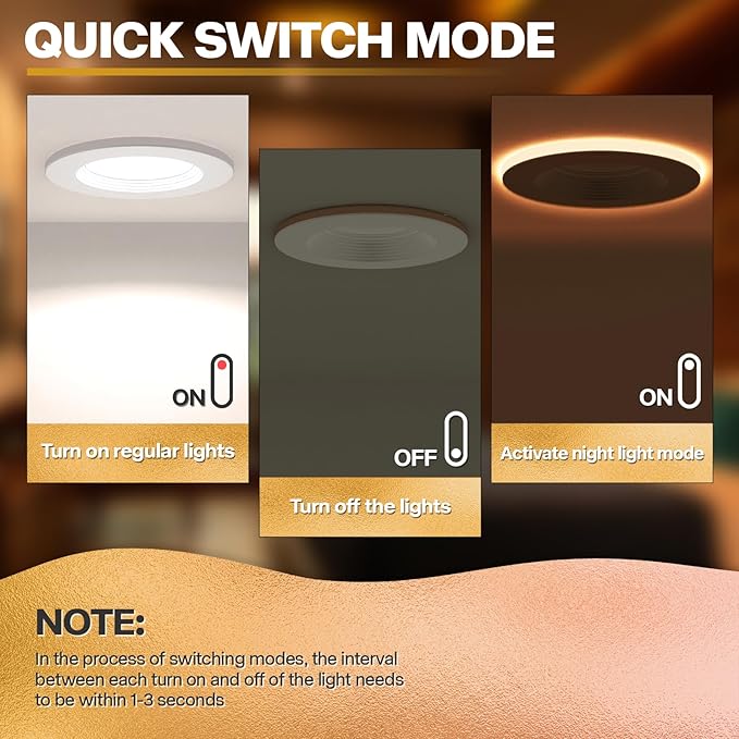 1 Pack 5/6 Inch LED Can Lights - Image 6