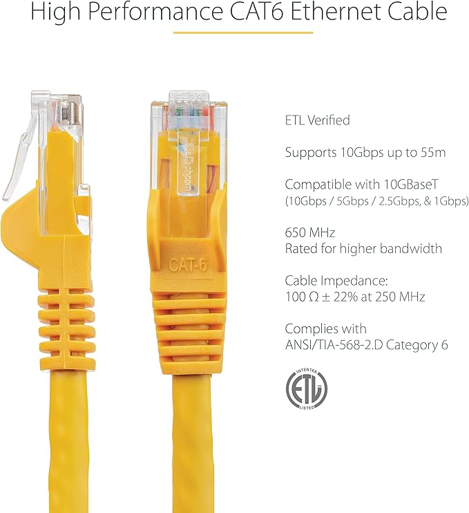 StarTech 75ft CAT6 Ethernet Cable - Image 2