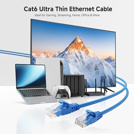 Cable Matters 10Gbps Snagless Cat 6 Ethernet Cable - 14ft - Image 2