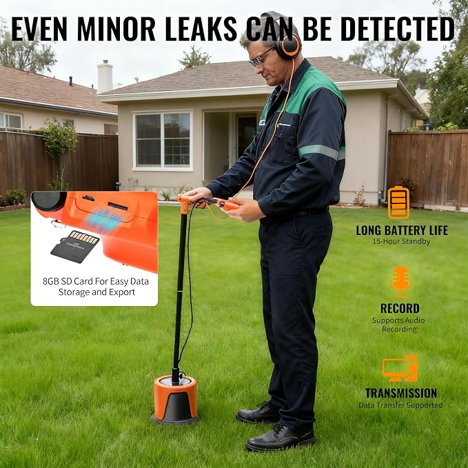 L4000 Underground Water Leak Detectors Indoor Outdoor Wall Water Pipe Detector - Image 5
