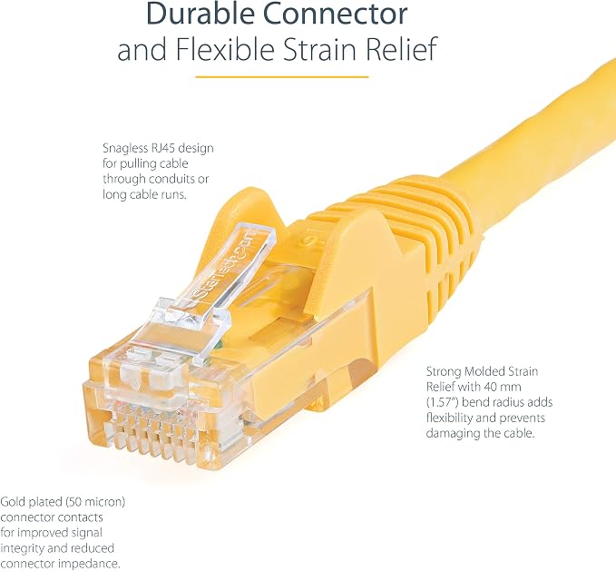 StarTech 9ft CAT6 Ethernet Cable - Image 3