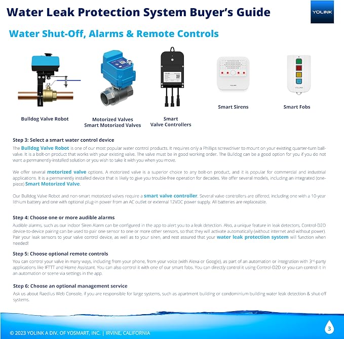 YoLink SpeakerHub & Three Water Leak Sensors Starter Kit – Plays Tones/Sounds - Image 7