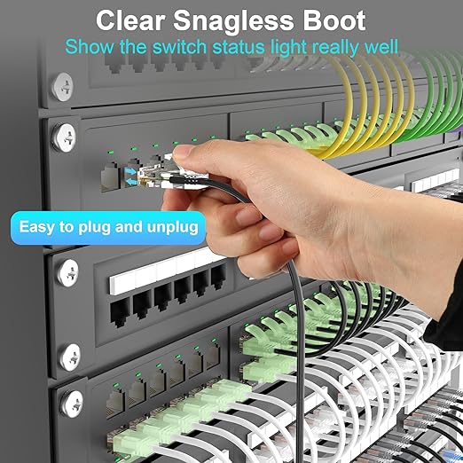 Cat 6 Patch Cable 15 feet, Slim Cat6a Ethernet Cable 10Gbps 550Mhz, UTP Pure - Image 5