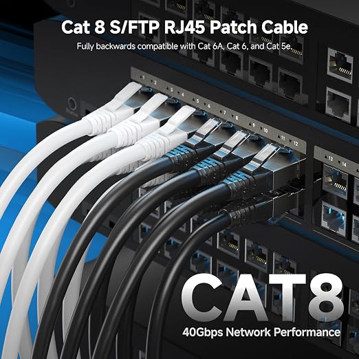 Cable Matters 40Gbps Shielded Cat 8 Ethernet Cable - 5ft - Image 2