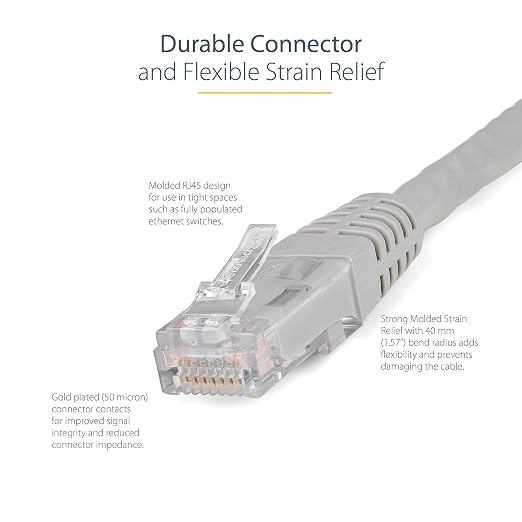 StarTech 50ft CAT6 Ethernet Cable - Image 3