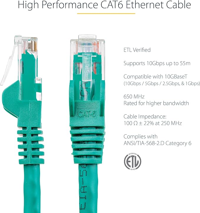 StarTech 7ft CAT6 Ethernet Cable - Image 2