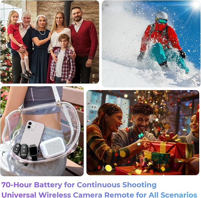 Upgraded USB-C Rechargeable Wireless Camera Remote Control Shutter Release – - Image 8