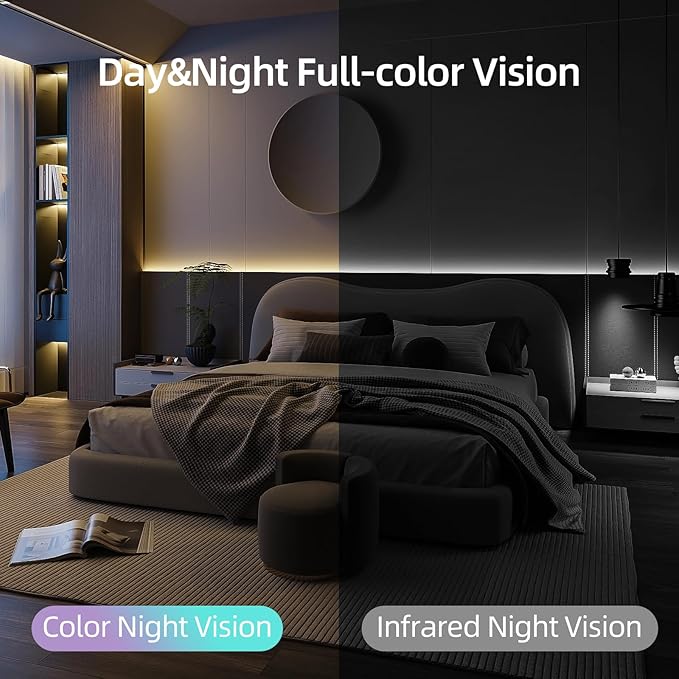 Hawkray 360° 2K 3MP Security Camera Indoor, 2.4/5GHz WiFi Smart Motion Alert - Image 5