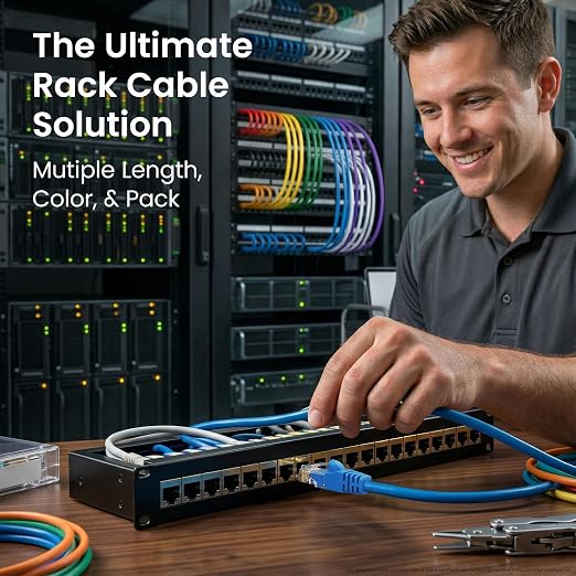 GEARit Cat 6 Ethernet Patch Cables 1 ft Orange, High Speed 24AWG 10Gbps RJ45 - Image 6