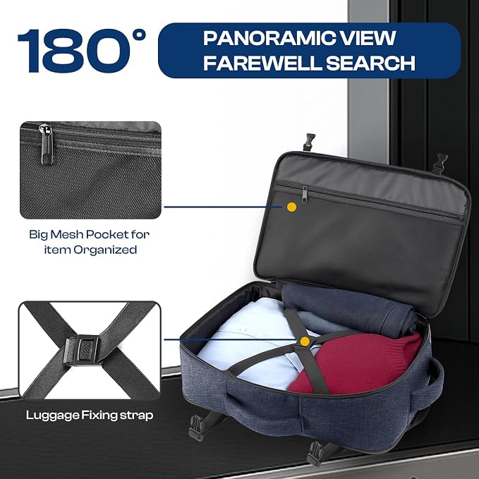 Carry on Backpack, 35L-45L Expanable Travel backpack, TSA Airplane Approved - Image 5