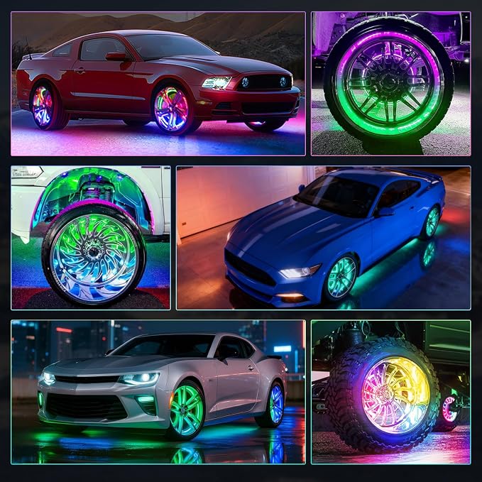 Nilight 4PCS 15.5inch Wheel Ring Lights Deram Color - Image 8
