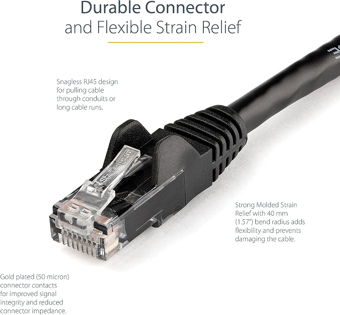 StarTech 7ft CAT6 Ethernet Cable - Image 3