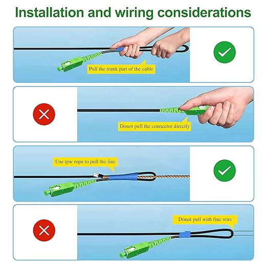 100 Meters Outdoor Armored SC/APC to SC/APC Fiber Optic Internet Cable - Image 6