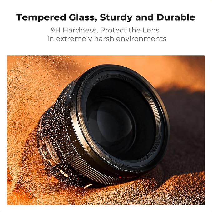 K&F CONCEPT 58mm Shockproof & Ultra Low Reflectivity MCUV Lens Protection Filter - Image 3
