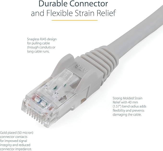 StarTech 35ft CAT6 Ethernet Cable - Image 3