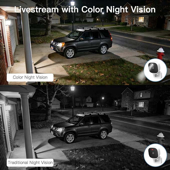 VIMTAG 2.5K Cameras for Home Security Outdoor/Indoor, Color Night Vision - Image 3
