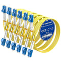 SpeedyCables- 2M-6Pack OS2 LC to LC Fiber Patch Cable, 1G/10Gb Duplex 9/125um by SpeedyCables