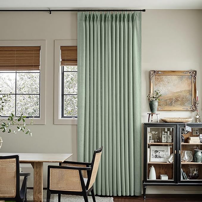 Memory Trained Pinch Pleated Curtains 120 Inches Long, Viral Linen Pinch Pleat - Image 4