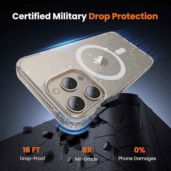 toushion 3 in 1 for iPhone 15 Pro Case Clear - Image 3