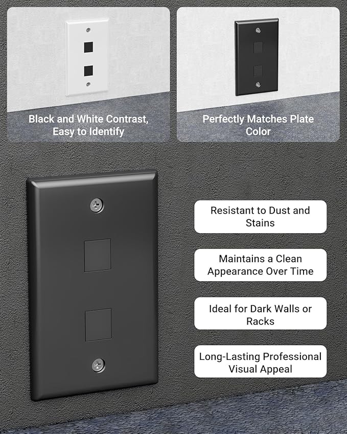 VCE UL Listed Blank Keystone Jack Inserts - Image 3