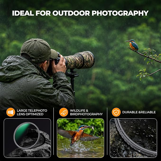 K&F CONCEPT 95mm Circular Polarizers Filter Super Slim - Image 5