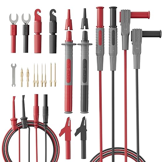 25-Piece Silicone Multimeter Test Lead & Back Probe Kit by Unknown