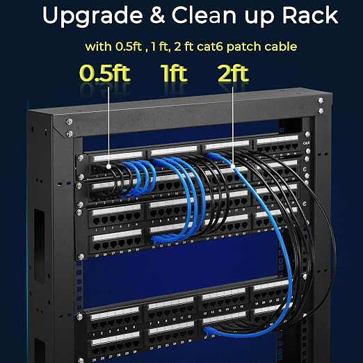 Rapink Patch Cables Cat6 5ft, Ethernet Patch Cable 10G Support, Cat 6 Patch - Image 5
