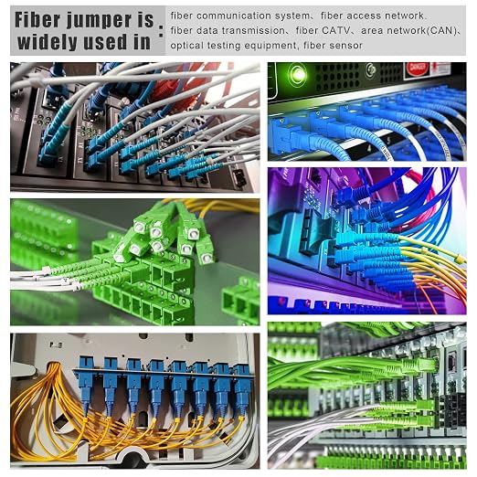 50ft SC to SC Fiber Optic Patch Cable, Armored Single Mode SC/UPC to SC/UPC - Image 5