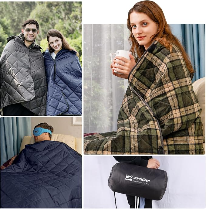 DUKUSEEK Large Outdoor Blanket, Camping Blankets - Image 2