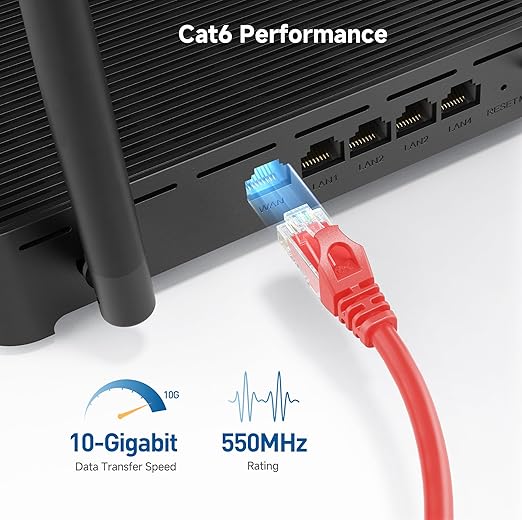 Cable Matters 10Gbps Snagless Short Cat 6 Ethernet Cable - 3ft - Image 3