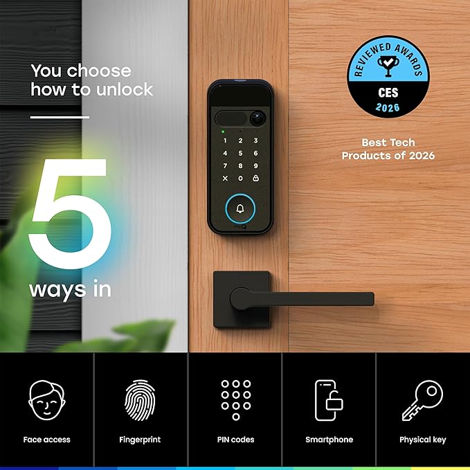 myQ Secure View™ 3-in-1 Smart Lock Deadbolt + myQ Chime + Extra Battery - Image 5