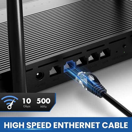 Cat 6 Ethernet Cable 25 Ft 2 Pack, Cat 6 Cable Outdoor&Indoor, High Speed - Image 2