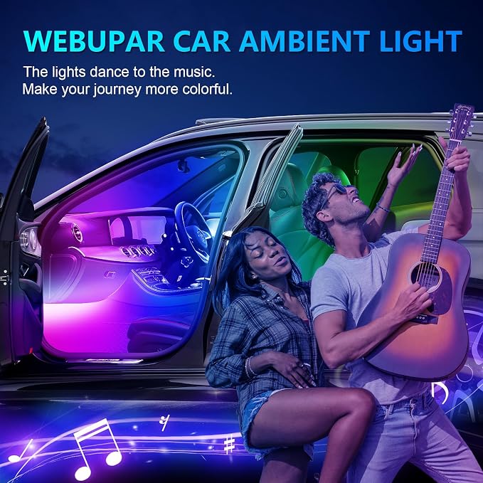 Dreamcolor Acrylic Interior Lights, 10 in 1 LED Strip Lights - Image 6