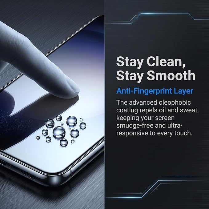 2 Pack for Galaxy S23 Privacy Screen Protector, 2 Pack Camera Protector - Image 5