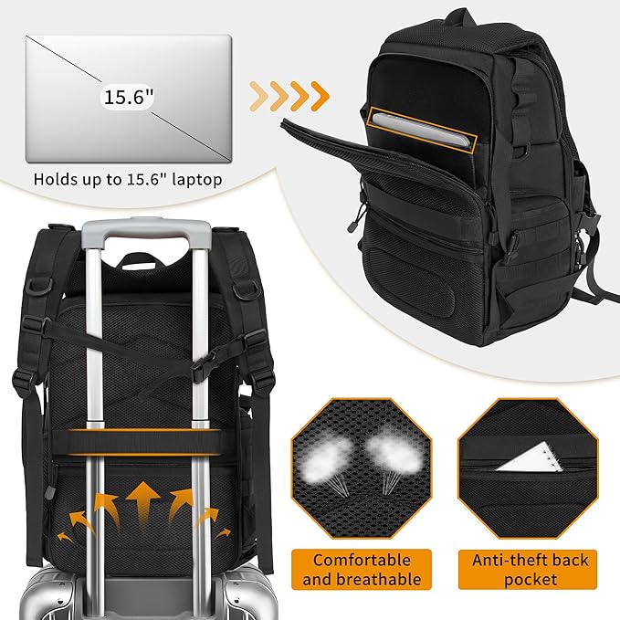 TORIBIO Camera Backpack for DSLR/SLR/Mirrorless Photography Camera, - Image 2