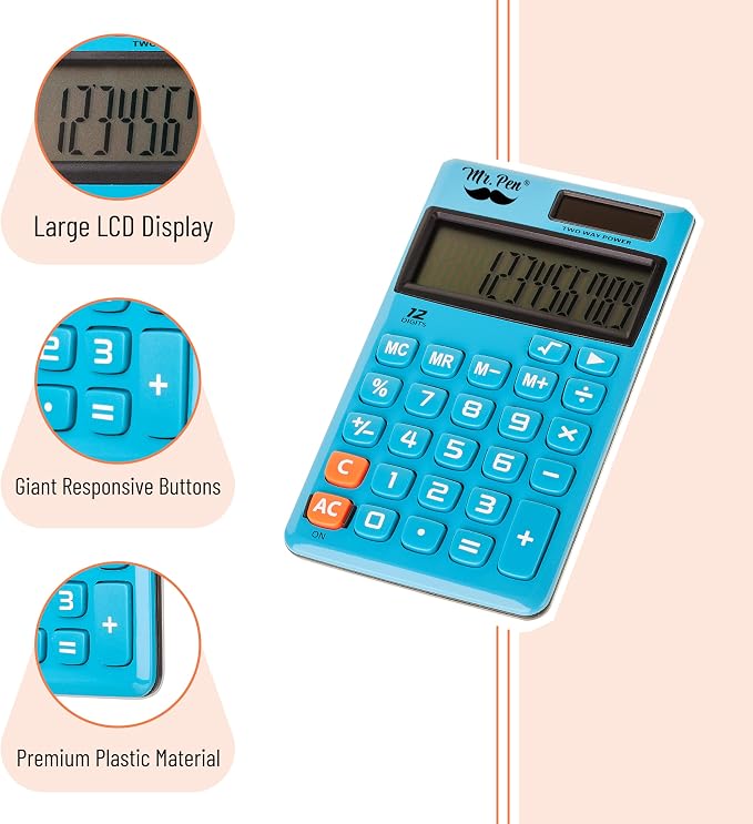 Mr. Pen- Standard Function Calculator, 24 Pack, 12 Digits - Image 5
