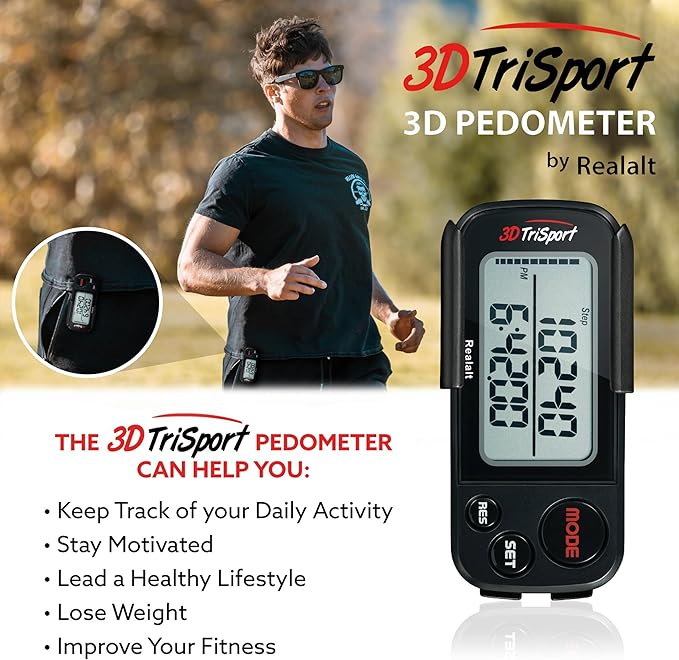 Realalt 3DTriSport 3D Walking Pedometer - Image 3