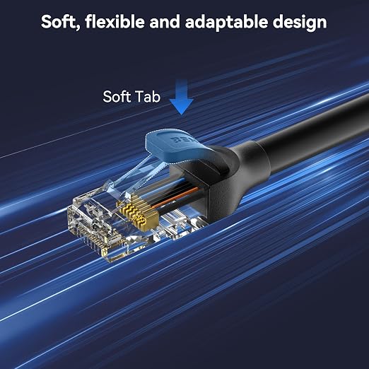 BENFEI Cat 6 Ethernet Cable 6.6ft, 250MHz 10Gbps Network Cable, RJ45 LAN Cable - Image 4