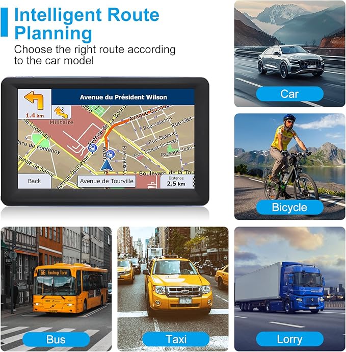 7" GPS Navigator for Car Truck RV, Car GPS Navigation System - Image 2