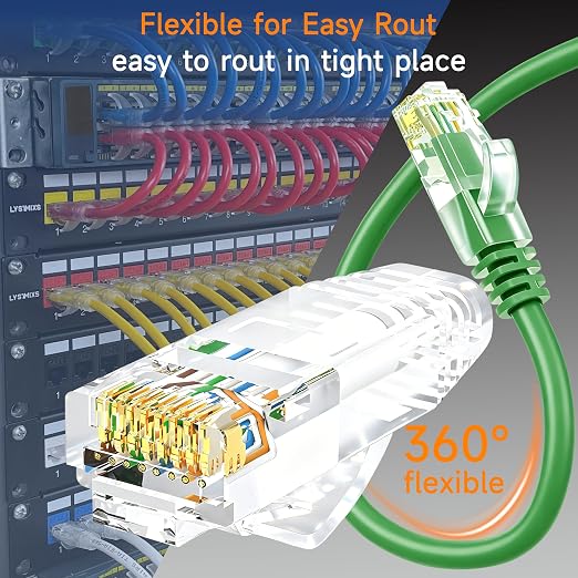 Cat6 Ethernet Patch Cable 0.5 ft, Cat6 Patch Cable - Image 3