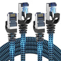 Cat8 Ethernet Cable 8 ft 2 Pack, High Speed 40Gbps 2000MHz, Compatible by CABNEER