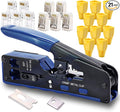 RJ45 Crimp Tool Pass Through Ethernet Crimper by Helovmine
