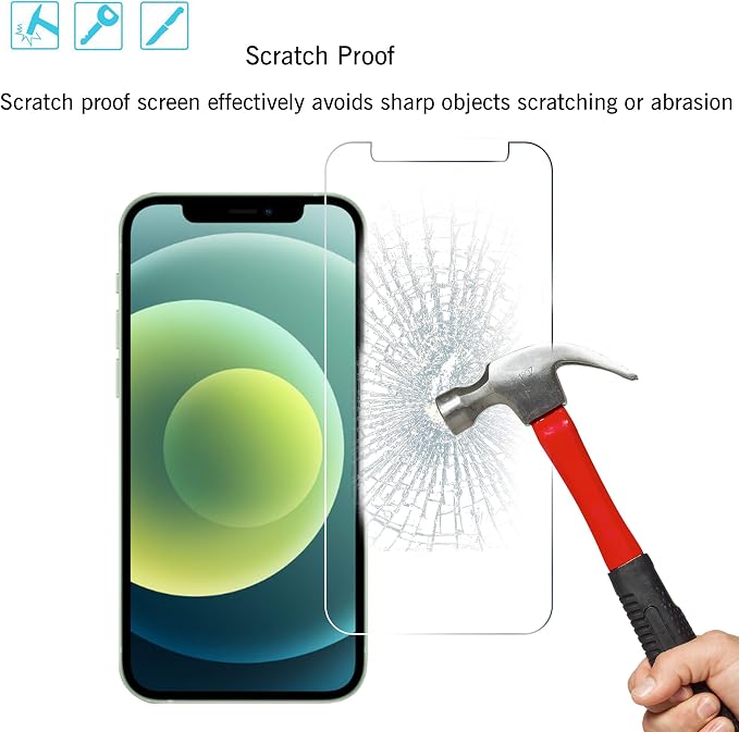 Ailun Screen Protector for iPhone 12 / iPhone 12 Pro 2020 6.1 Inch 3 Pack Case - Image 3