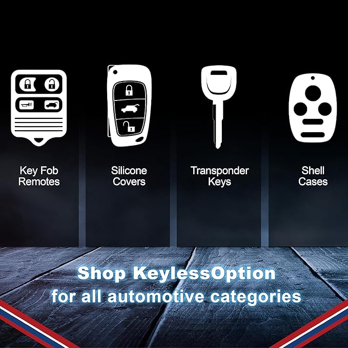 2X KeylessOption Key Fob for 2002 2003 2004 2005 2006 2007 2008 2009 2010 2011 - Image 7