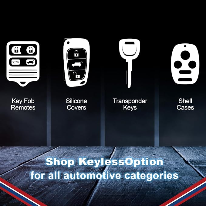 KeylessOption Key Fob for 2002 2003 2004 2005 2006 2007 2008 2009 2010 2011 - Image 7