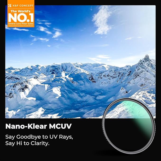 K&F CONCEPT 77mm MC UV Lens Protection Filter - Image 2