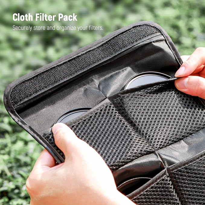 NEEWER 52mm ND Lens Filter Kit: UV, Lens Hood and Lens Cap Compatible - Image 8