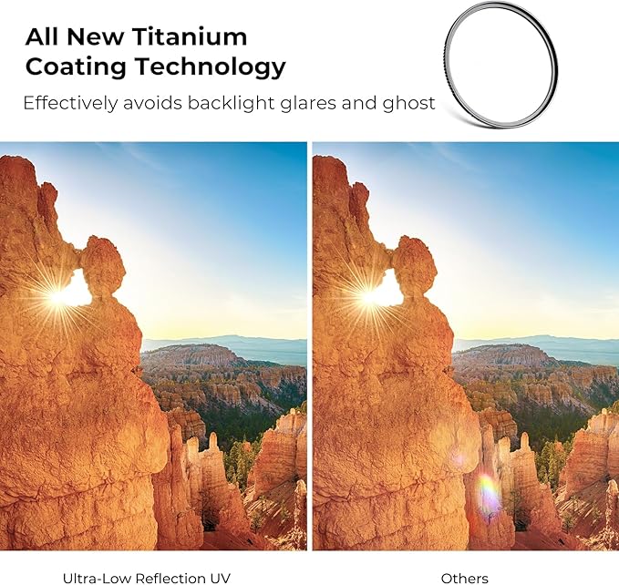 K&F CONCEPT 49mm Ultra-Low Reflectivity MCUV Lens Protection Filter 28 - Image 3