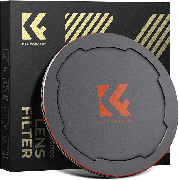 K&F CONCEPT 72mm Thread & Magnetic 2-in-1 Lens Filter Cap Only Compatible by KFCONCEPT